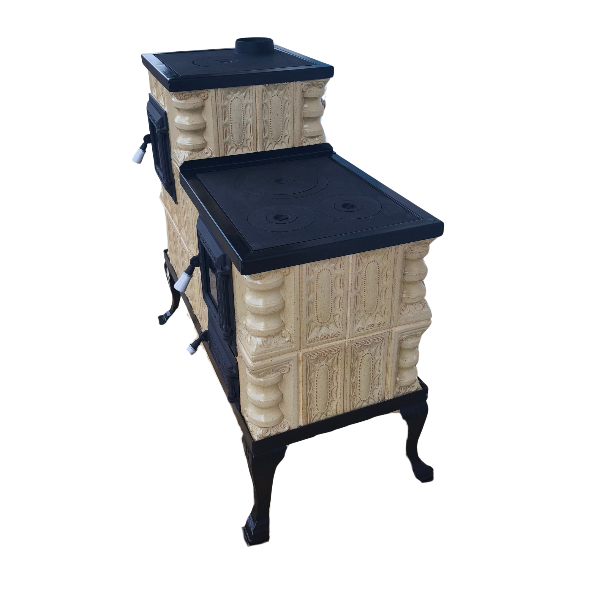 Keramický sporák krémový ľavá strana – Obrázok 6